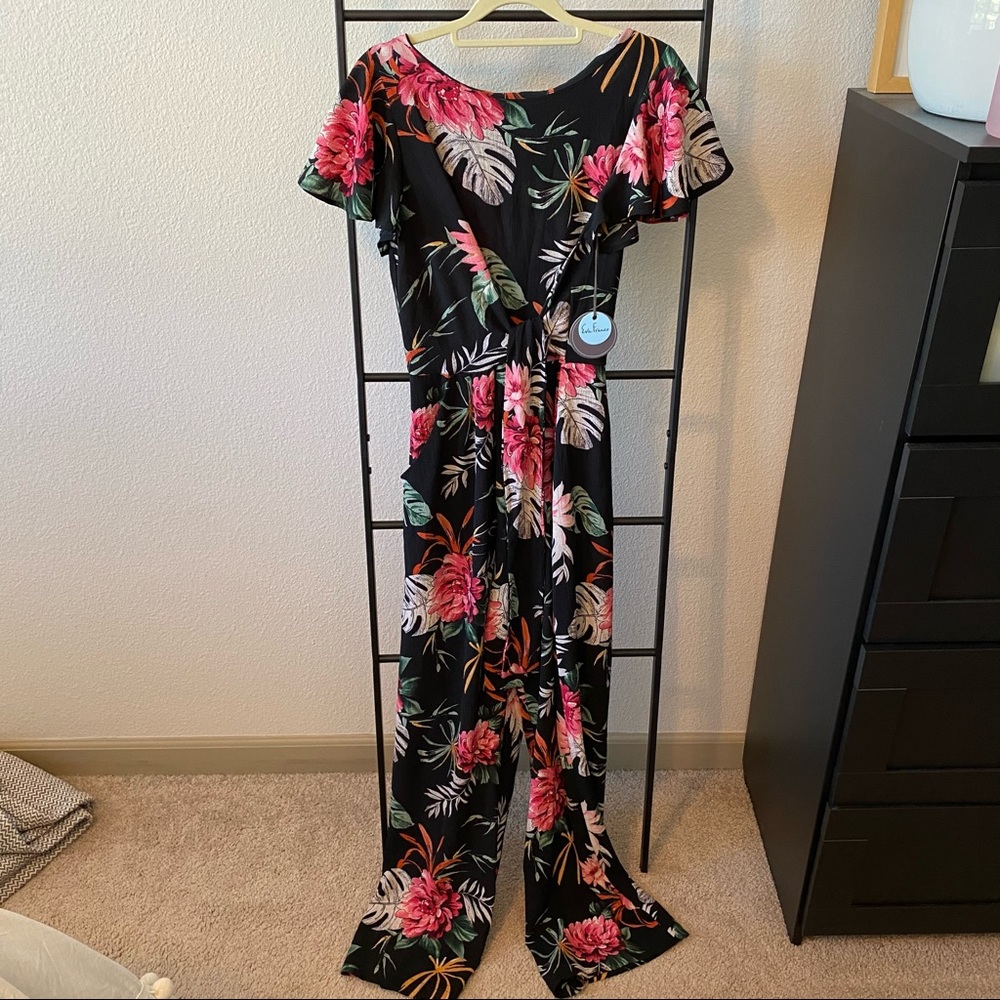 NWT Eva Franco Tropical Floral Jumpsuit 4